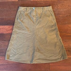 J Crew Corduroy A-line Knee Length Skirt